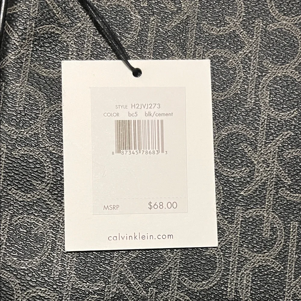 Calvin Klein Monogram Gray Tablet Bag